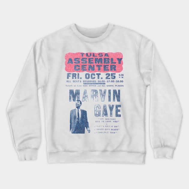 Marvin Gaye Crewneck Sweatshirt by HAPPY TRIP PRESS